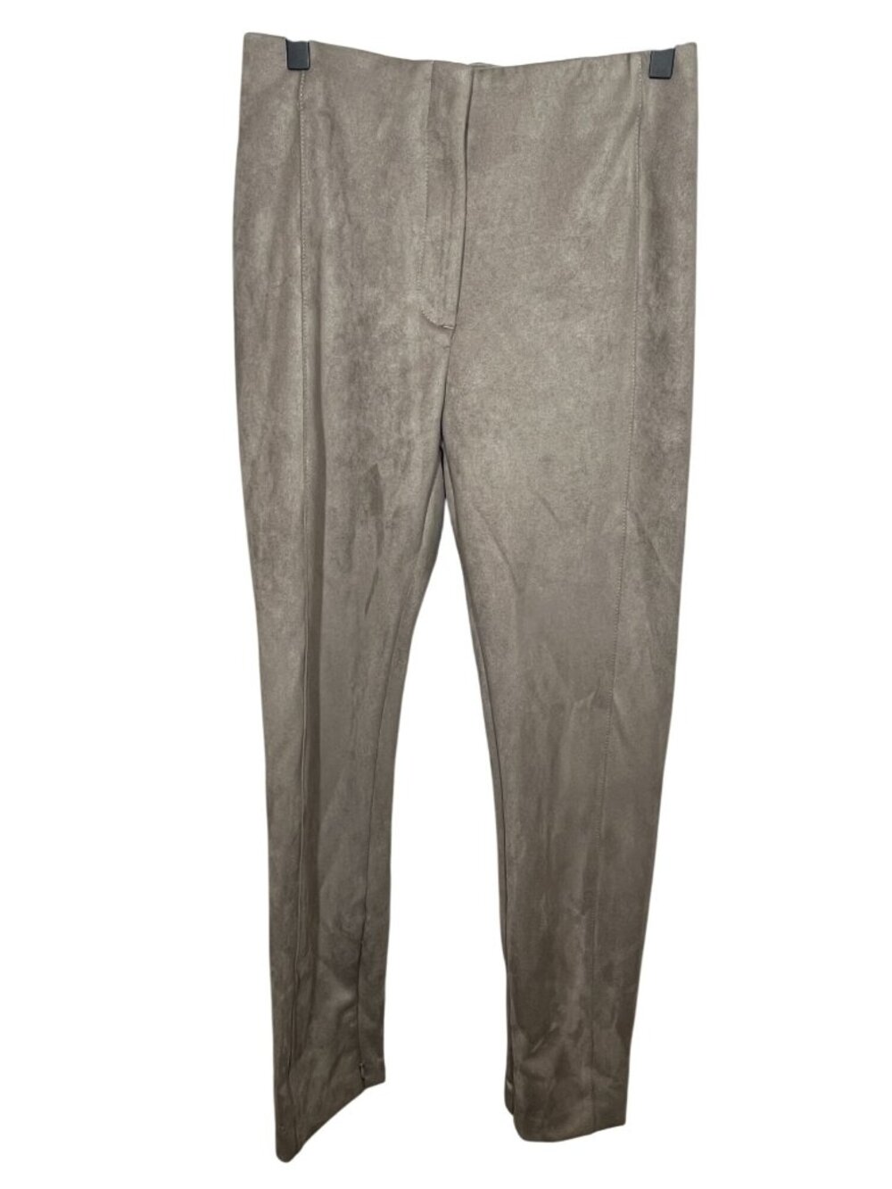 Ann Taylor Pants Womens 4 Tall Taupe Faux Suede Skinny Stretch Western